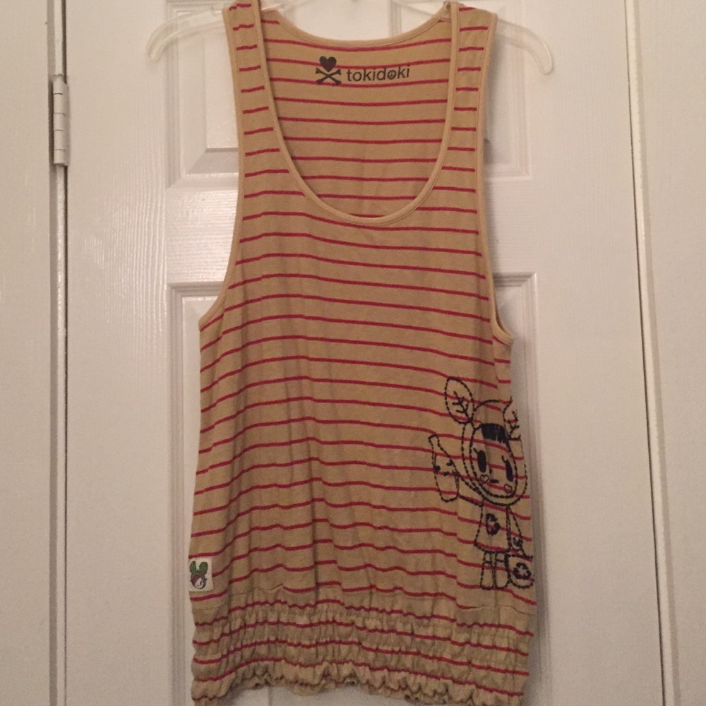Tokidoki Eco Collection Striped Tank Top – Size Medium